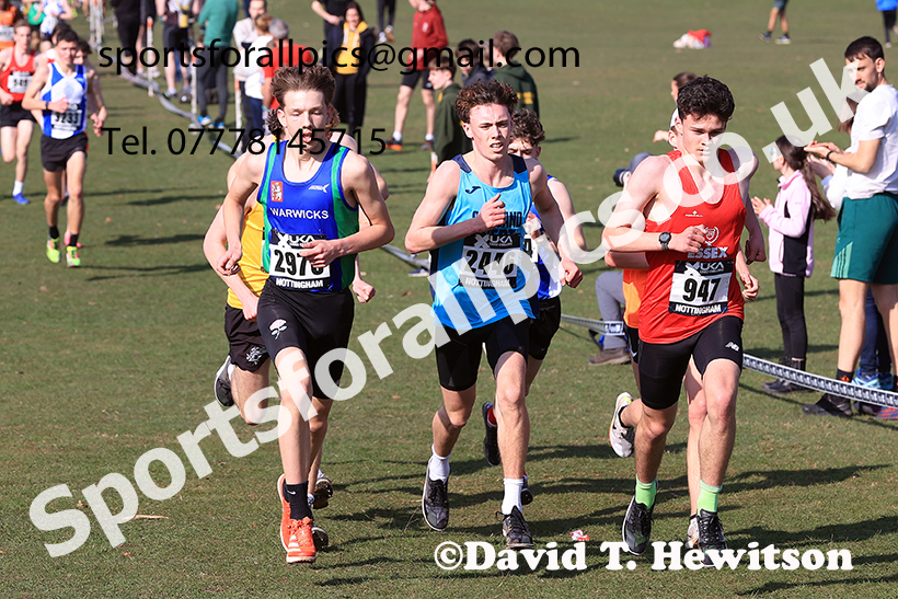 GMens under-17s 2025 UK CAU Inter Counties Cross Country Champs., Wollaton Park, Nottingham. Photo: David T. Hewitson/Sports for All Pics